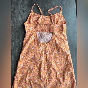 Target Orange Floral Mini Dress